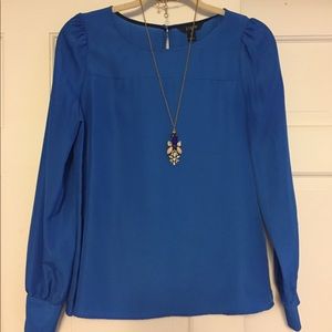 SOLD- J. Crew blue blouse